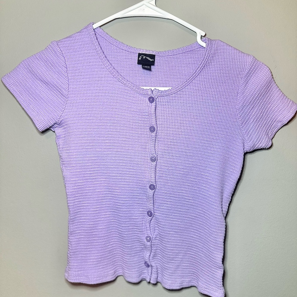 Girls size L (10/12) Lilac Knit Top